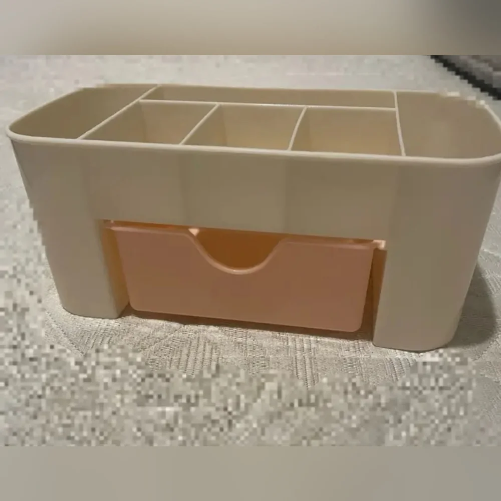 - Cosmetic/Makeup Storage Organizer with Drawer - Pink